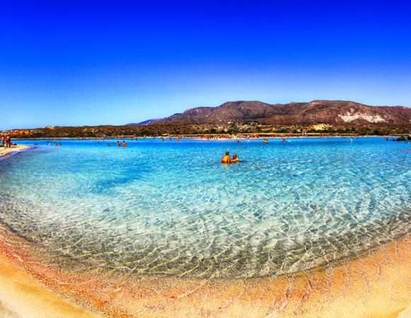 Pink Beach of Crete